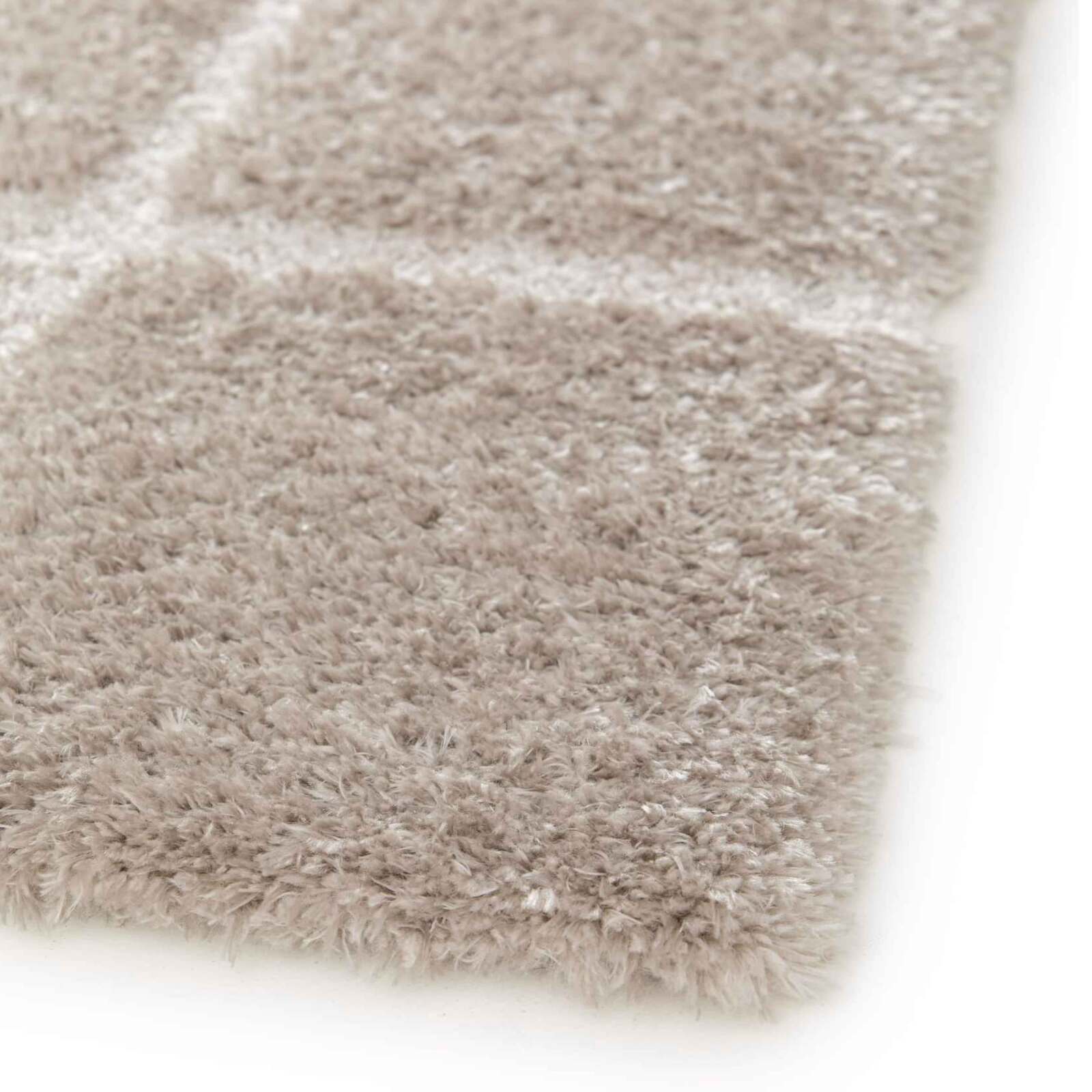 Alfombra shaggy rectangular de poliéster reciclado