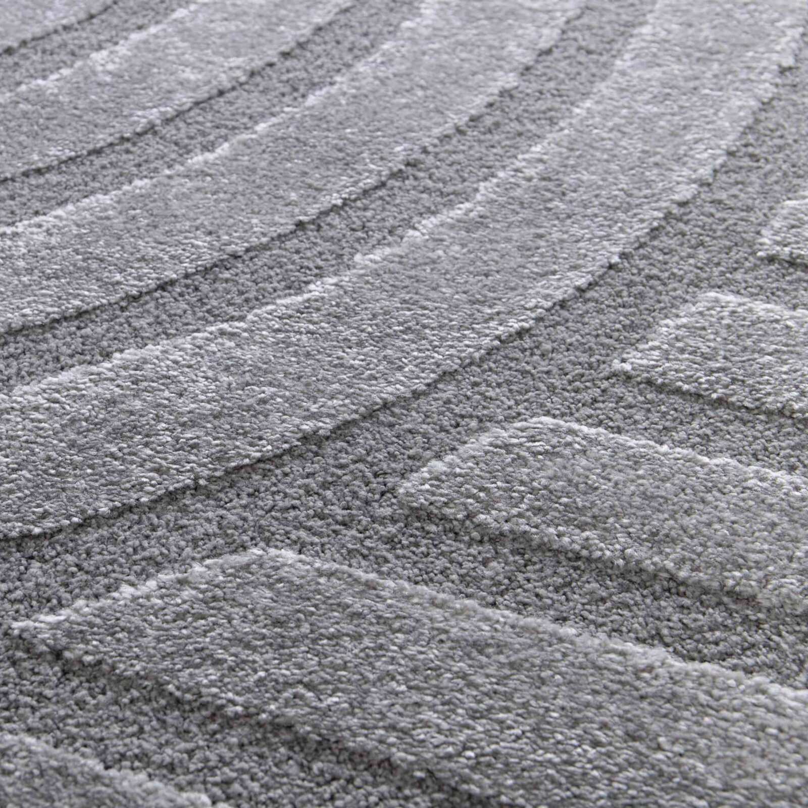 Alfombra shaggy rectangular de poliéster y polipropileno