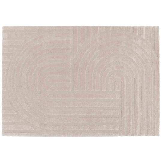 Alfombra shaggy rectangular de poliéster y polipropileno