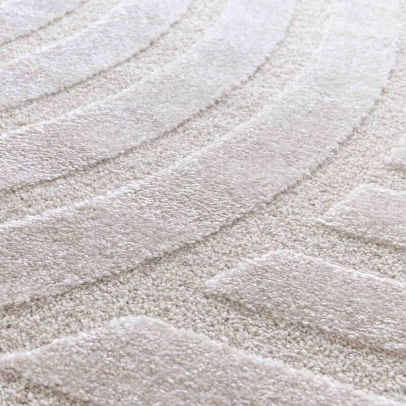 Alfombra shaggy rectangular de poliéster y polipropileno (4/6)