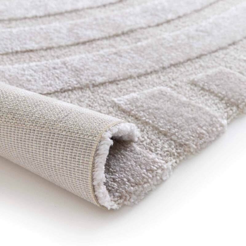 Alfombra shaggy rectangular de poliéster y polipropileno (5/6)