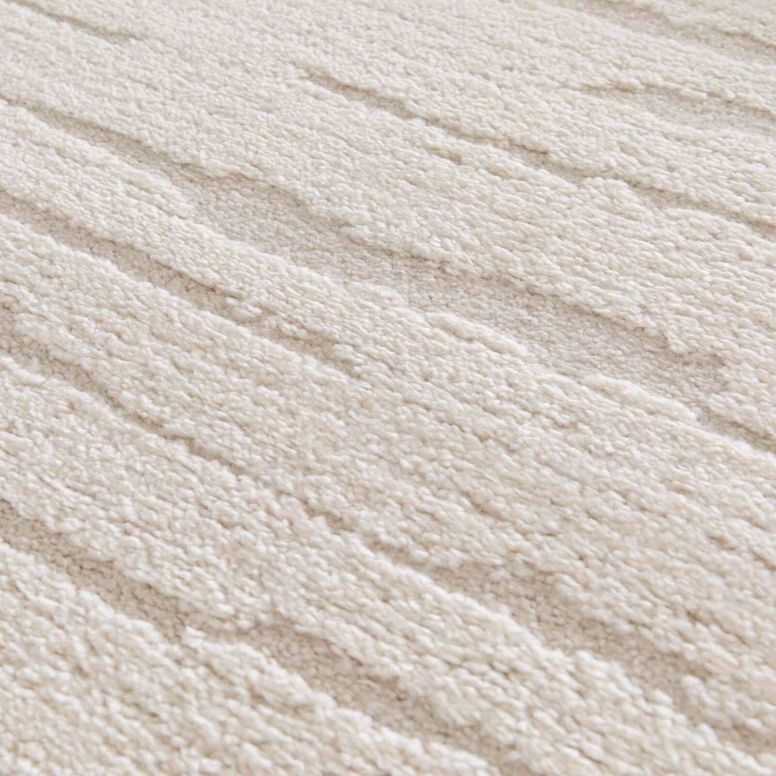 Alfombra shaggy rectangular de poliéster y polipropileno