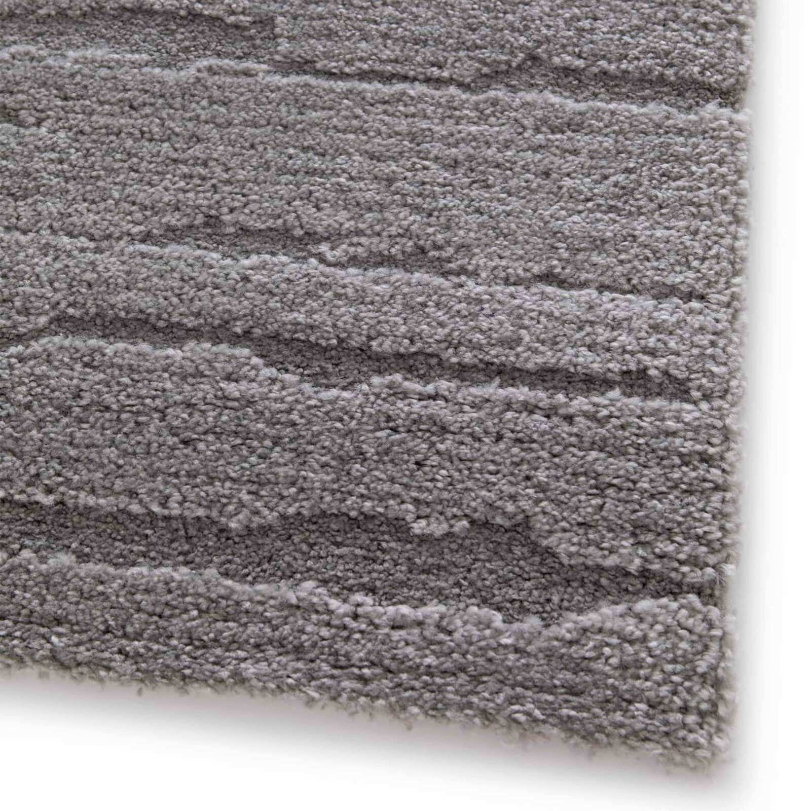 Alfombra shaggy rectangular de poliéster y polipropileno