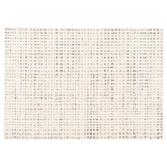 Alfombra shaggy rectangular de poliéster y polipropileno.