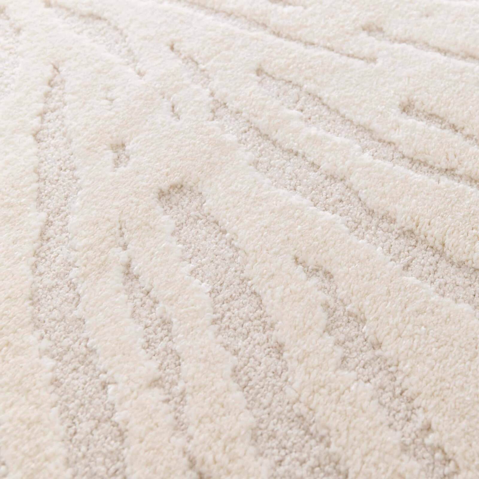 Alfombra shaggy redonda de poliéster y polipropileno