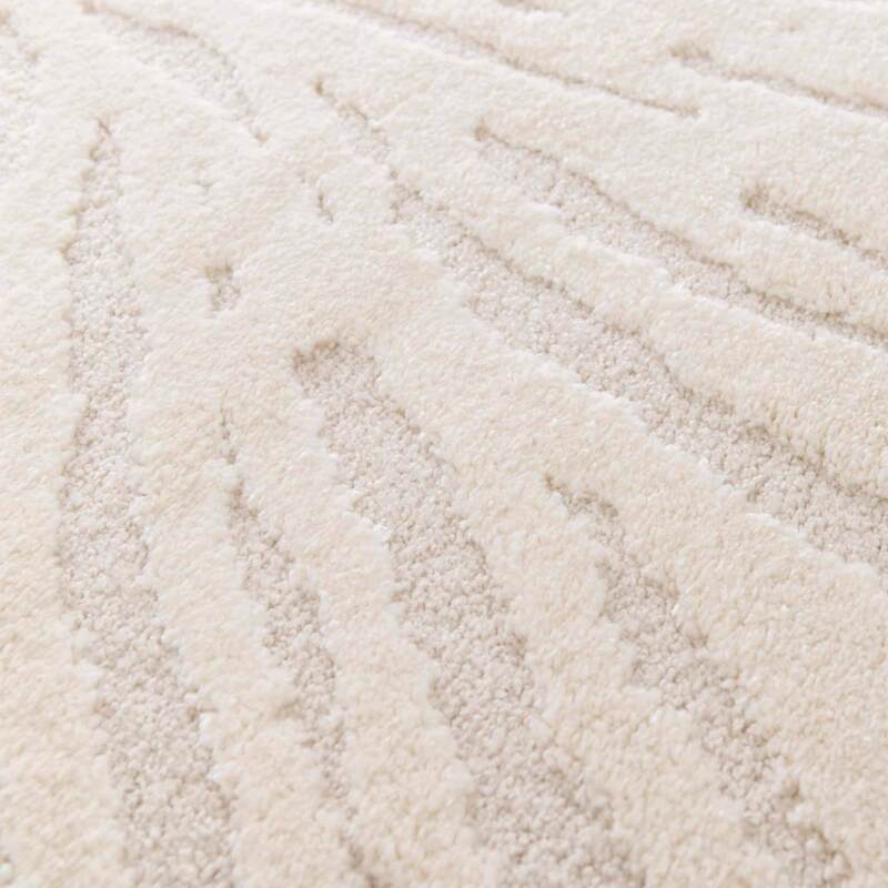 Alfombra shaggy redonda de poliéster y polipropileno (3/7)