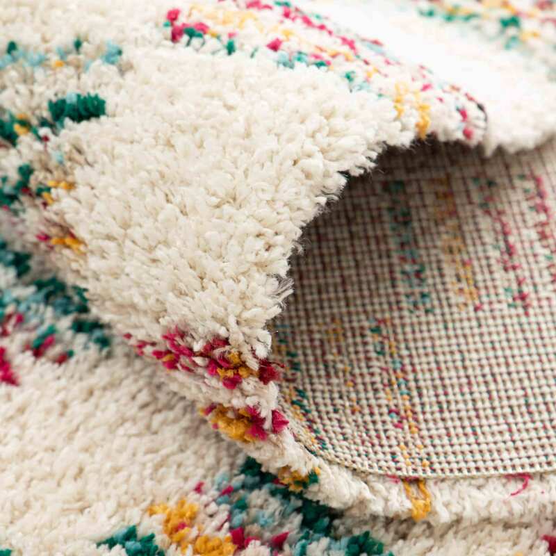 Alfombra shaggy rectangular de polipropileno