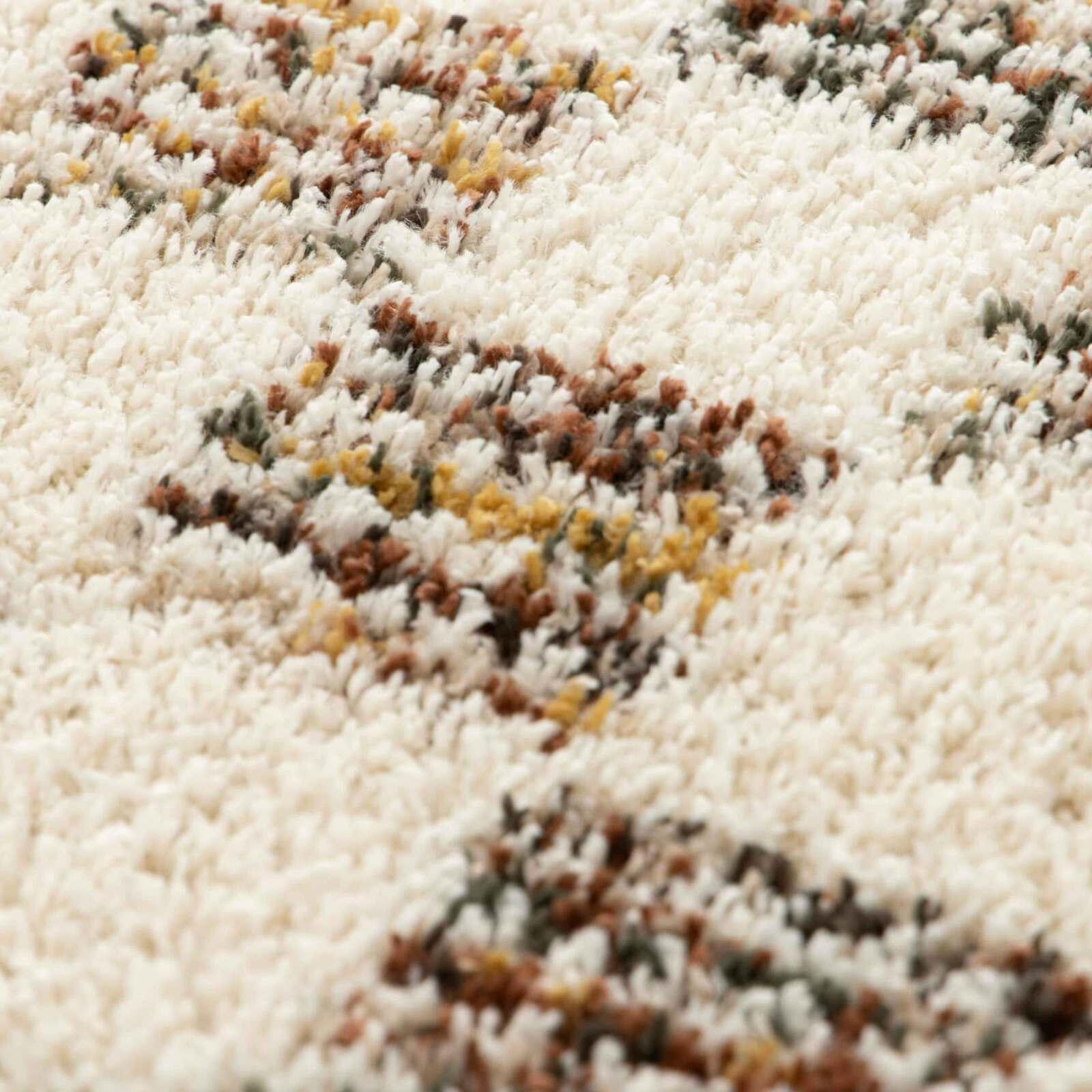 Alfombra shaggy rectangular de polipropileno