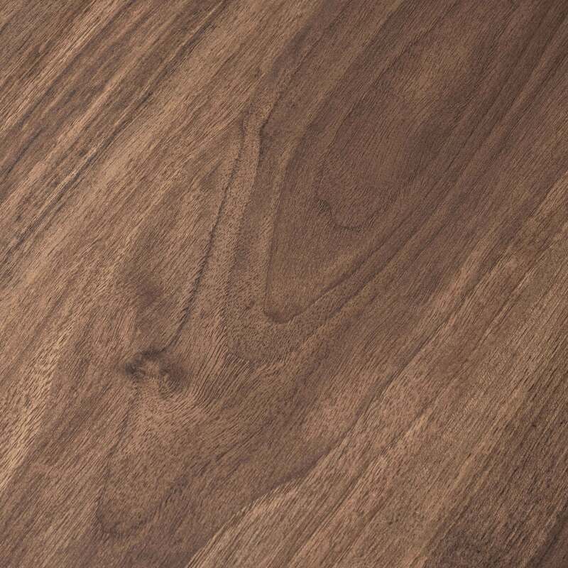 Mesa de centro ovalada en melamina efecto madera (3/5)