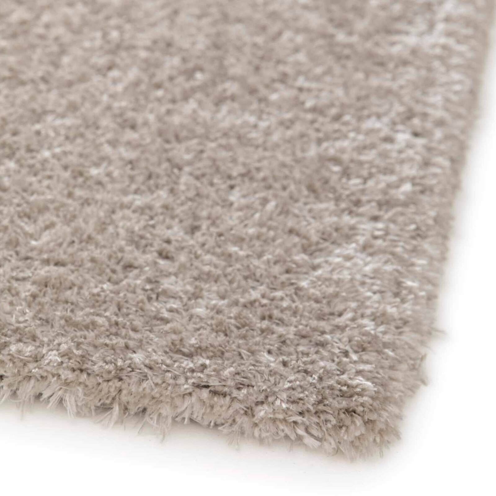 Alfombra shaggy rectangular de poliéster reciclado con motivos geométricos de pelo largo