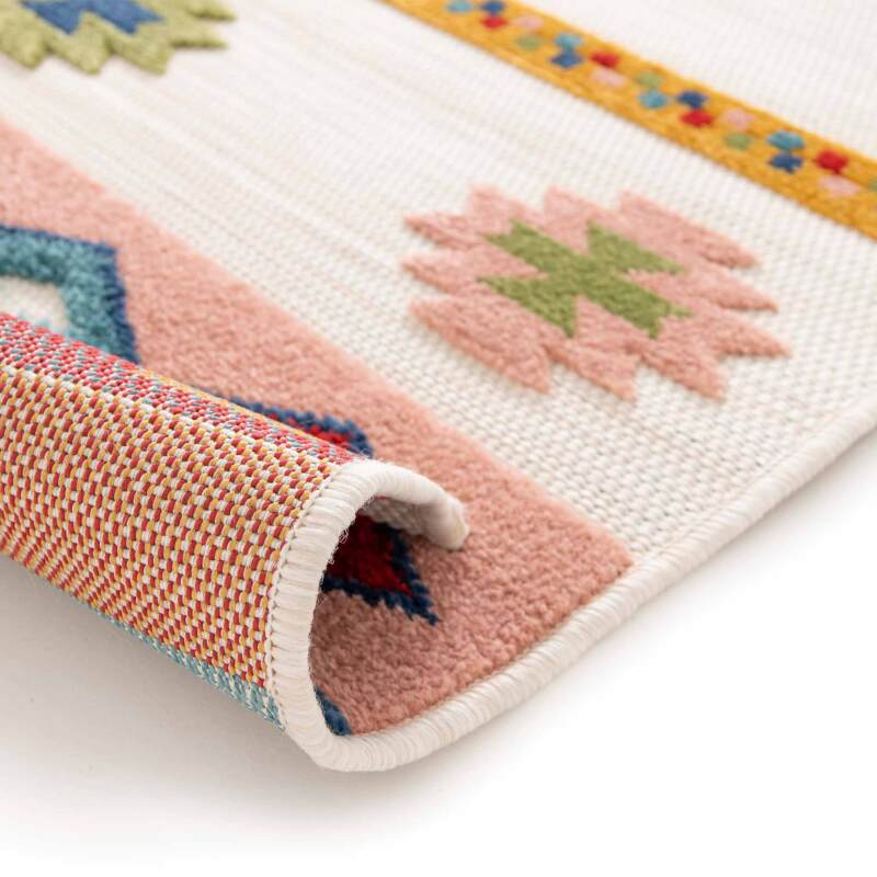 Alfombra estampada rectangular de polipropileno de pelo corto