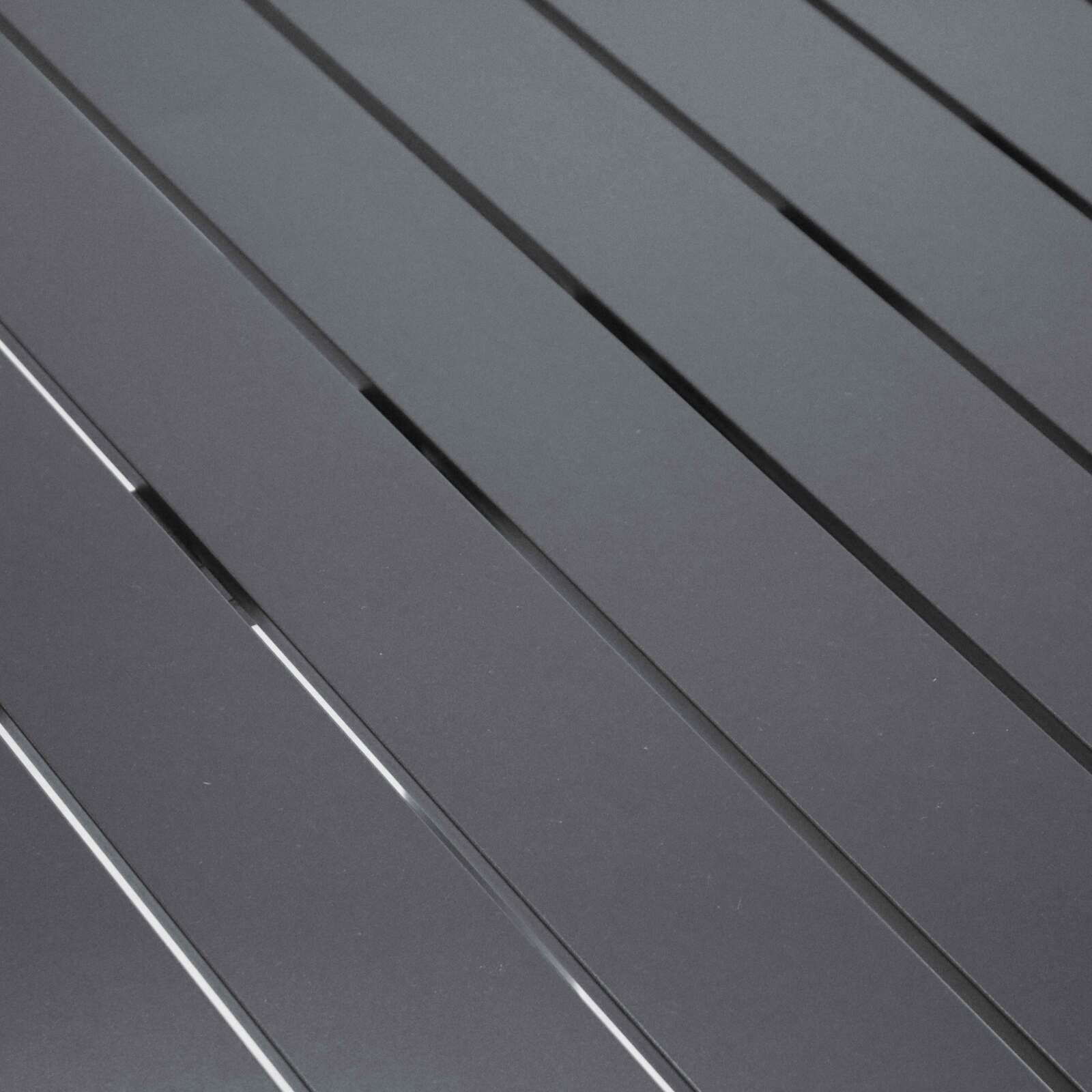 Tablero cuadrado aluminio negro 60x60 cm para pata Klipo