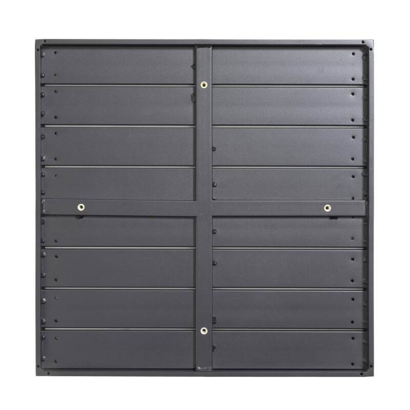 Tablero cuadrado aluminio negro 60x60 cm para pata Klipo