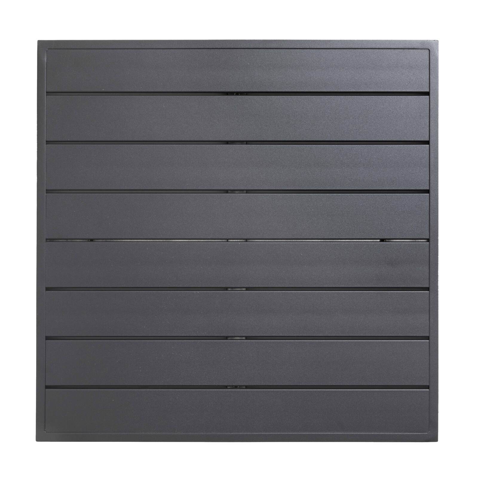 Tablero cuadrado aluminio negro 60x60 cm para pata Klipo