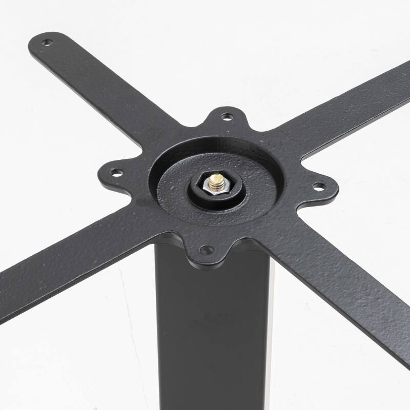 Base de mesa de acero y hierro fundido 45 x 73 cm