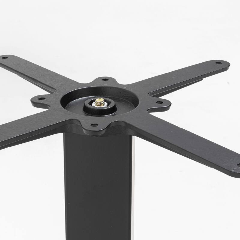 Base de mesa de acero y hierro fundido 45 x 73 cm