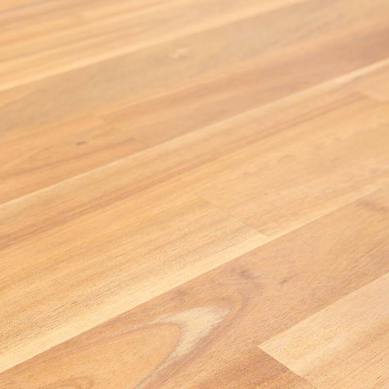 Mesa de jardín rectangular de 200 x 95 cm en madera de acacia y 8 sillas con reposabrazos de aluminio