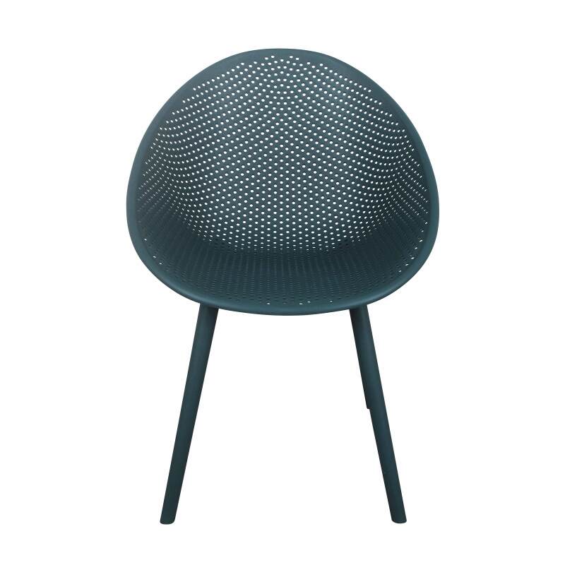 Lote de 4 sillas de terraza de plástico