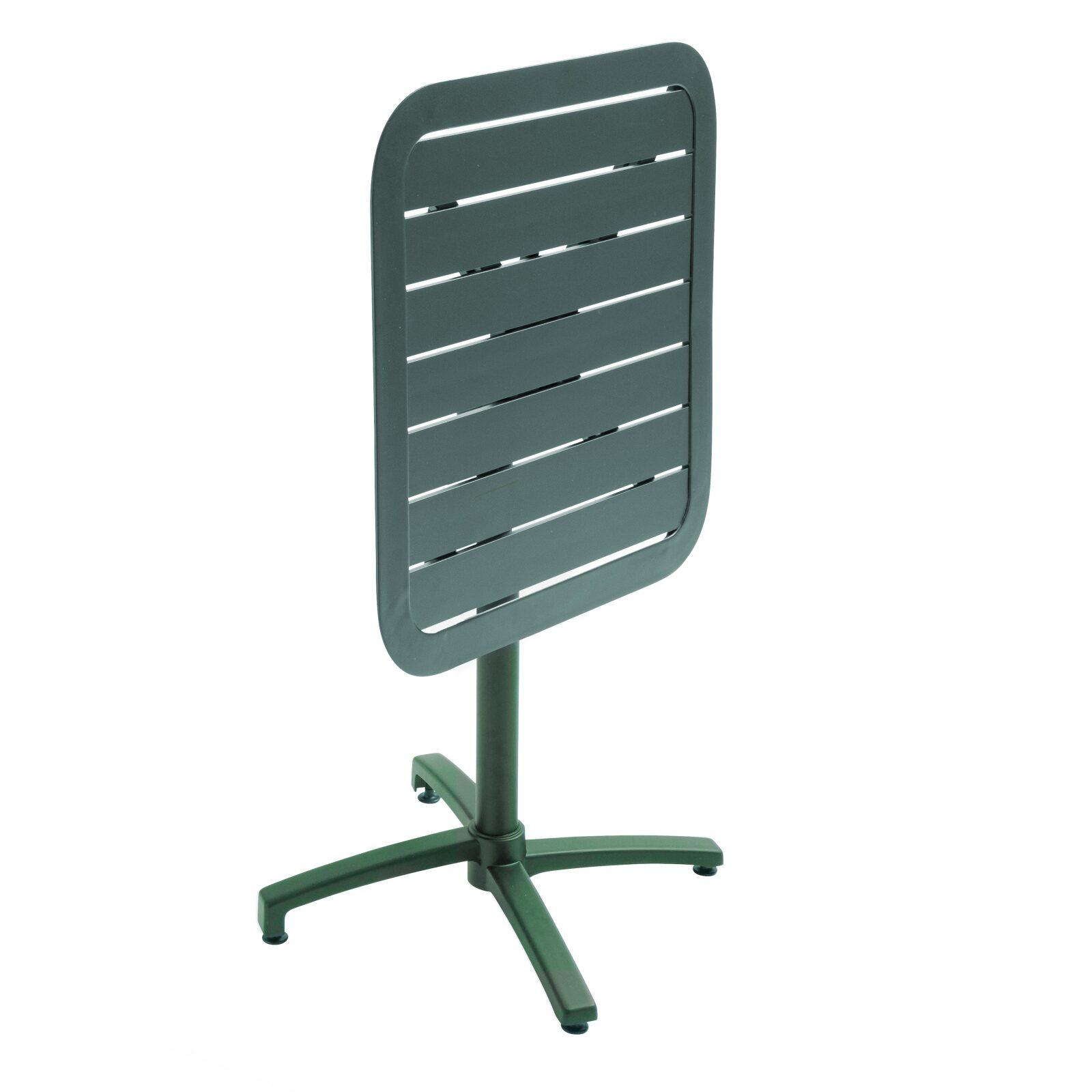 Mesa de terraza basculante de aluminio 70x70 cm