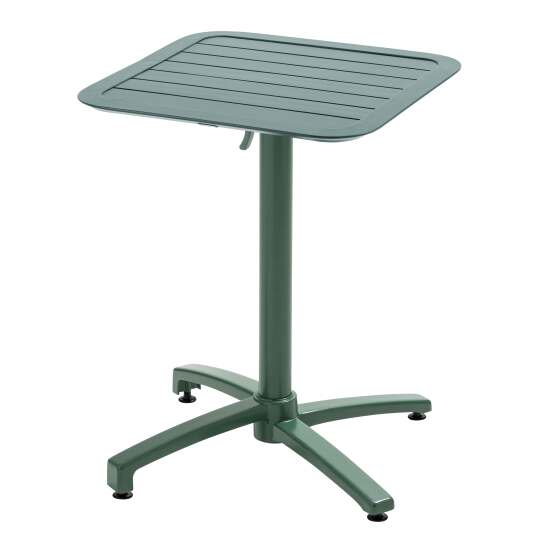 Mesa de terraza reclinable de aluminio 60x60 cm