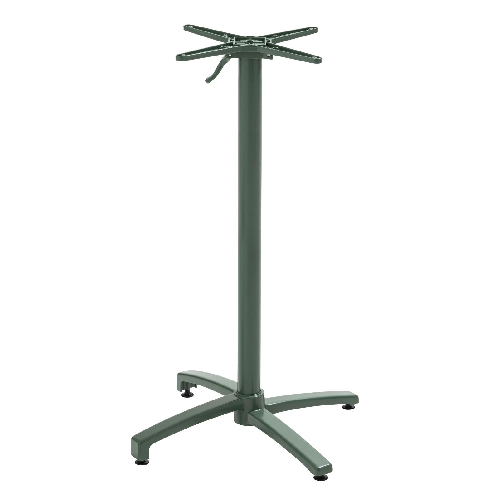 Mesa basculante alta de aluminio de 60x60 cm