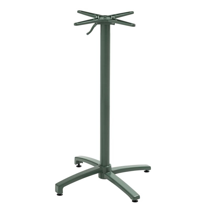 Mesa basculante alta de aluminio de 60x60 cm
