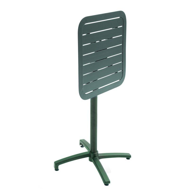 Mesa basculante alta de aluminio de 60x60 cm