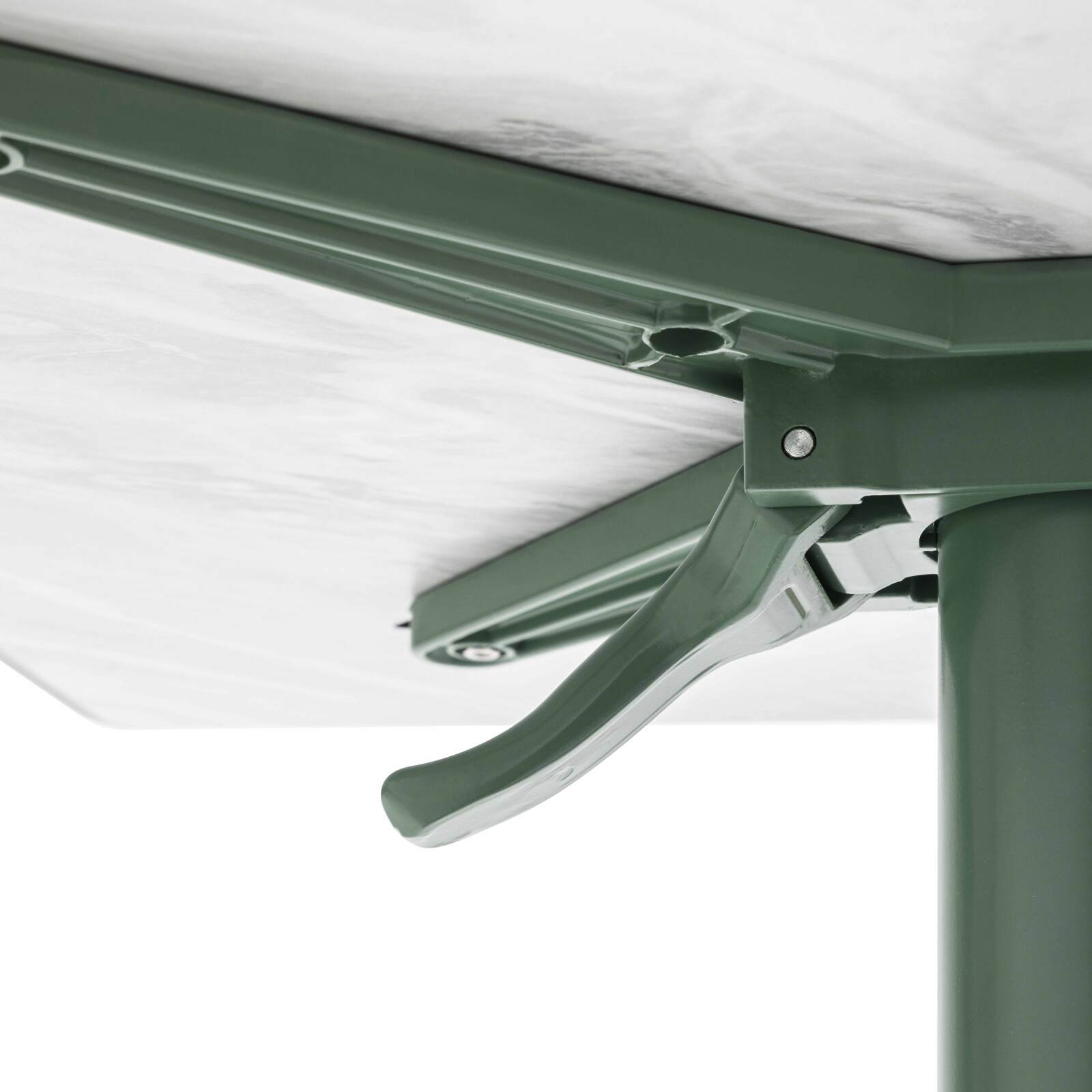 Pie de mesa con sistema inclinable de 72 cm en aluminio