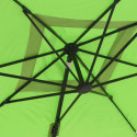 Juego de sombrilla colgante cuadrada (3 x 3 m) giratoria de 360° + 4 losas lastradas