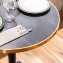 Tablero redondo de melamina con borde de aluminio ⌀60 cm