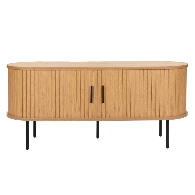 Mueble TV en melamina y acero 120 cm