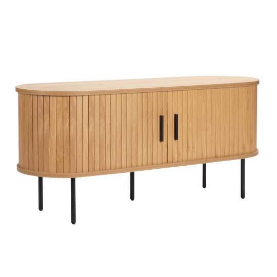 Mueble TV en melamina y acero 120 cm