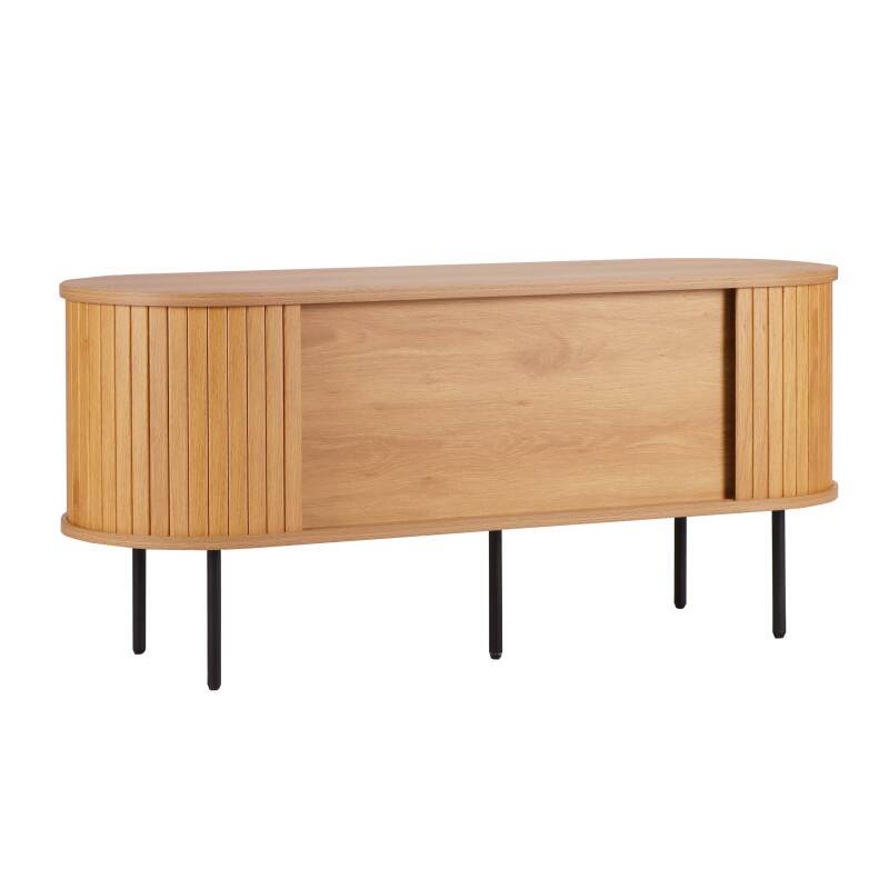 Mueble TV en melamina y acero 120 cm