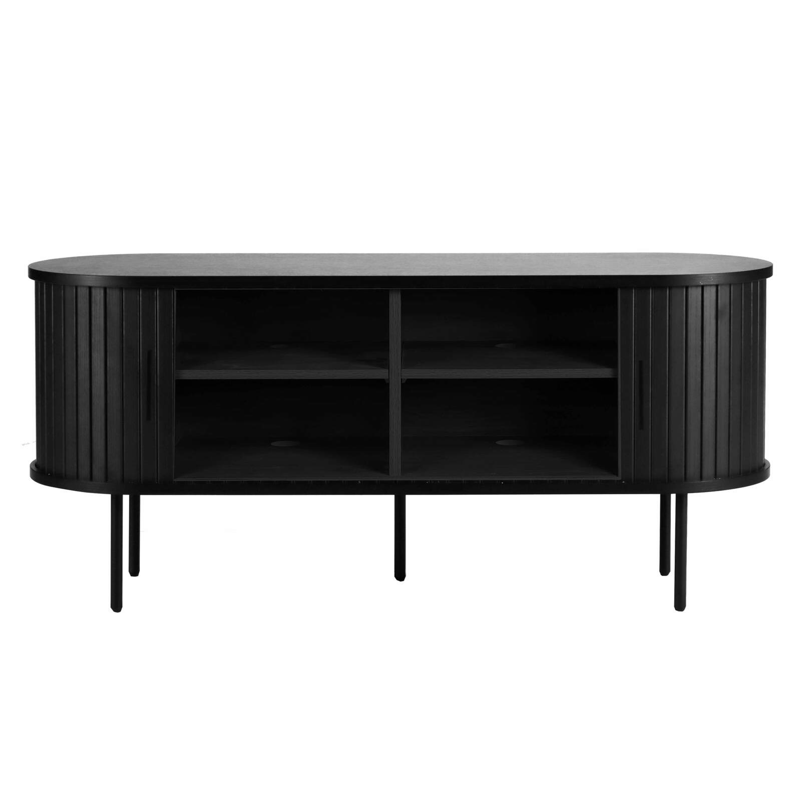 Mueble TV en melamina y acero 120 cm