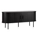 Mueble TV en melamina y acero 120 cm