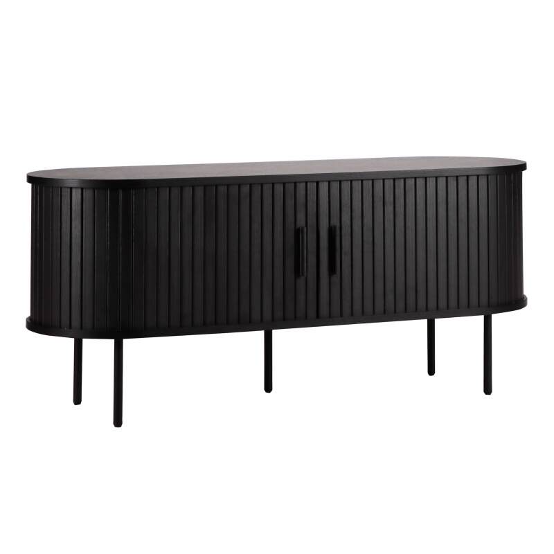 Mueble TV en melamina y acero 120 cm