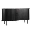 Aparador de 2 puertas en melamina y acero 140 cm