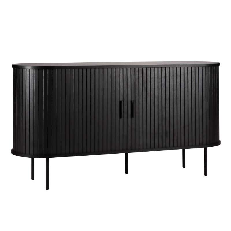 Aparador de 2 puertas en melamina y acero 140 cm