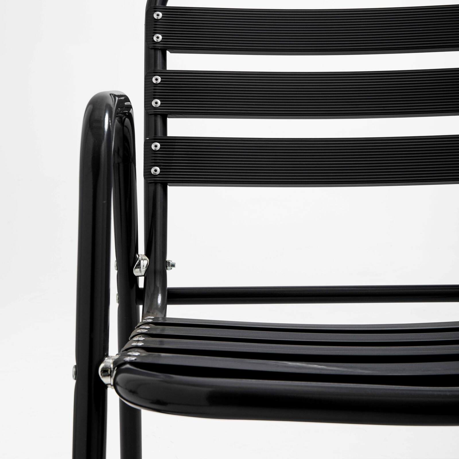 Silla de jardín de aluminio con reposabrazos