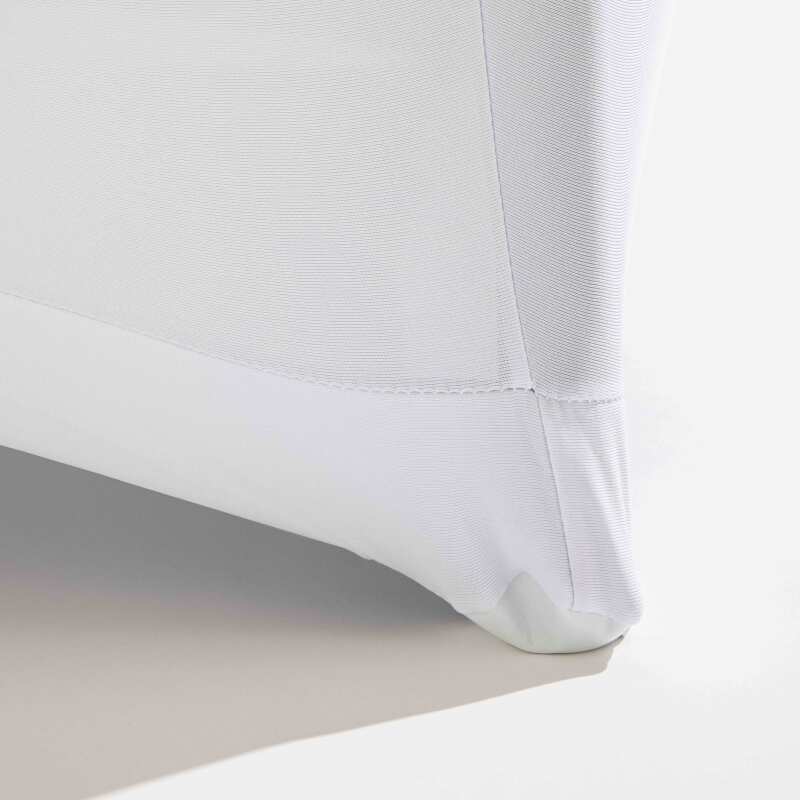 Funda de mantel blanco para mesa de pie 110x80 cm - 210g