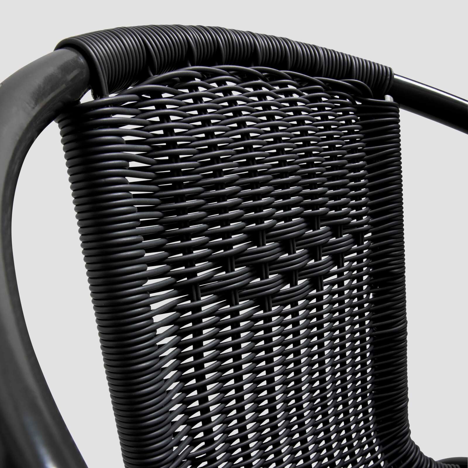 Silla de jardín de aluminio y resina con reposabrazos