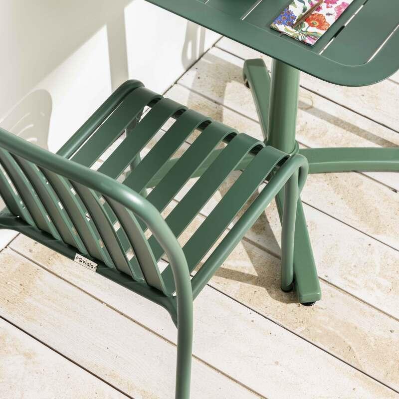 Silla de jardín de diseño de aluminio