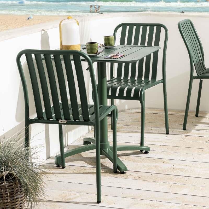 Silla de jardín de diseño de aluminio