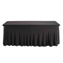 Funda mantel elastico para mesa 180cm negro