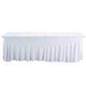 Funda mantel elastico para mesa 244cm blanco