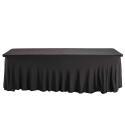 Funda mantel elástico negro para mesa 244cm