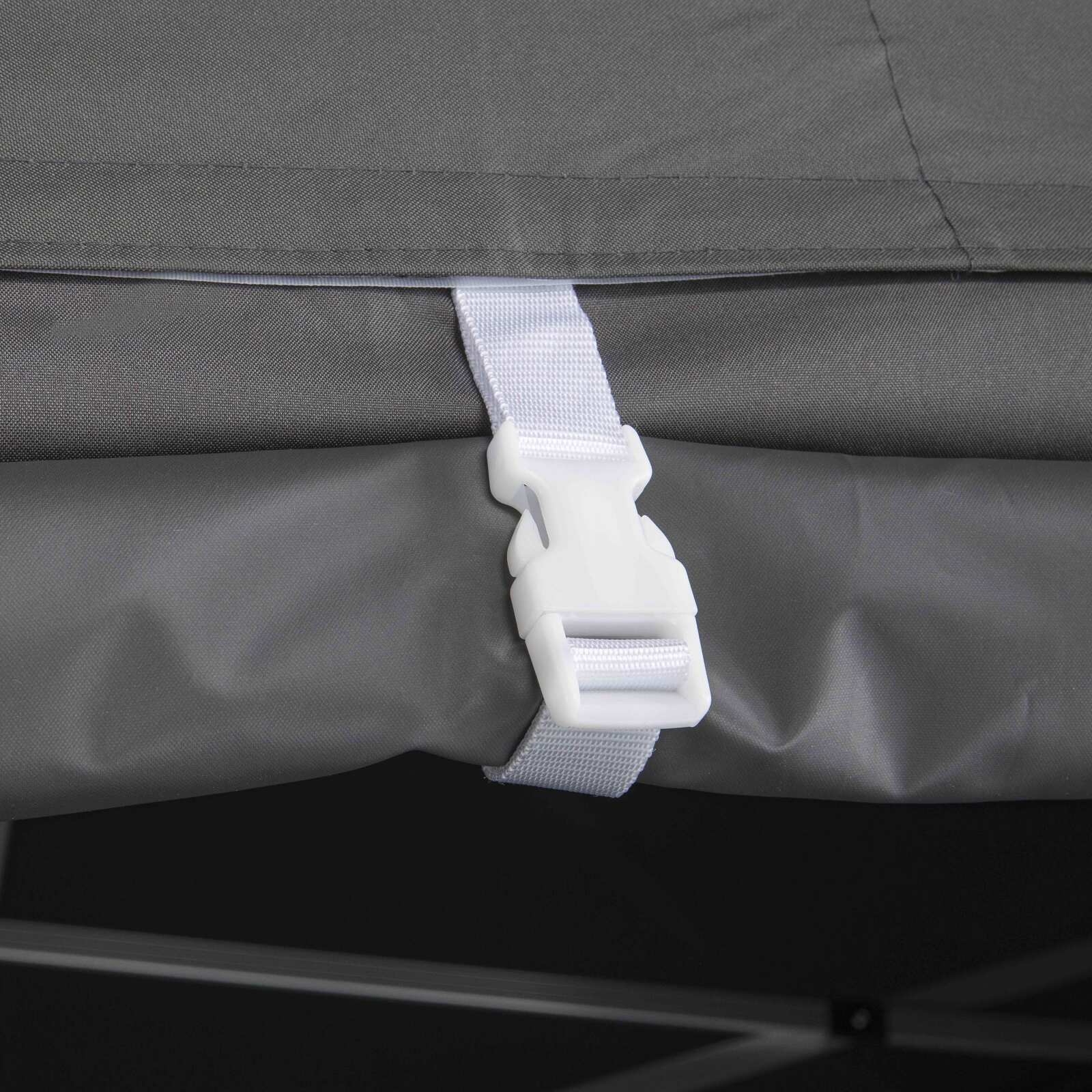 Puerta mural gris con cremallera 3m 520g/m² - M2 Puerta mural gris con cremallera 3m 520g/m² - M2