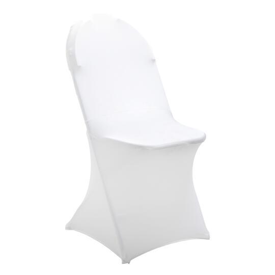 Funda para silla plegable blanca