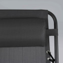 Lote de 2 sillones de relax plegable, reclinable 2 posiciones