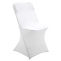 Funda para silla plegable blanca